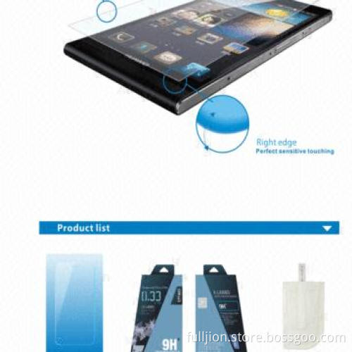 9h 0.15mm 0.2mm 2.5D curved edge round angle tempered-glass screen protector for Huawei p6